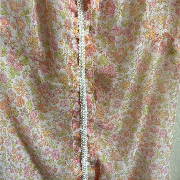 Vintage Floral Short Sleeve Sheer Dress ( homemade ) - Picture 9 of 9